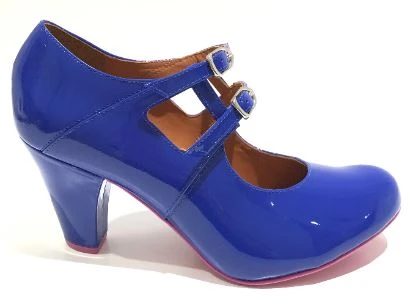 Cristofoli Jessica Colbalt Blue Patent - Image 2