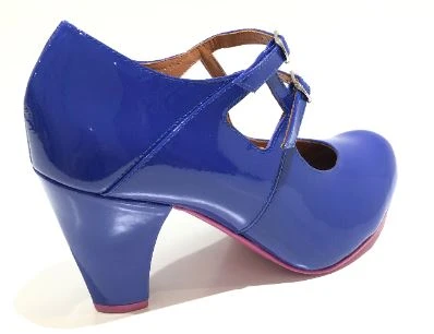 Cristofoli Jessica Colbalt Blue Patent - Image 3