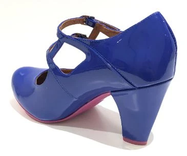 Cristofoli Jessica Colbalt Blue Patent - Image 4