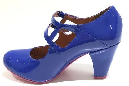 Cristofoli Jessica Colbalt Blue Patent - Image 5