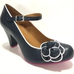 Cristofoli Juliet Navy Blue With White Trim