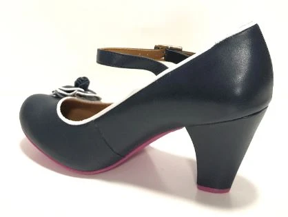 Cristofoli Juliet Navy Blue with White Trim Cristofoli Juliet Navy Blue With White Trim -Hot Chocolate Design shop JulietNavy4